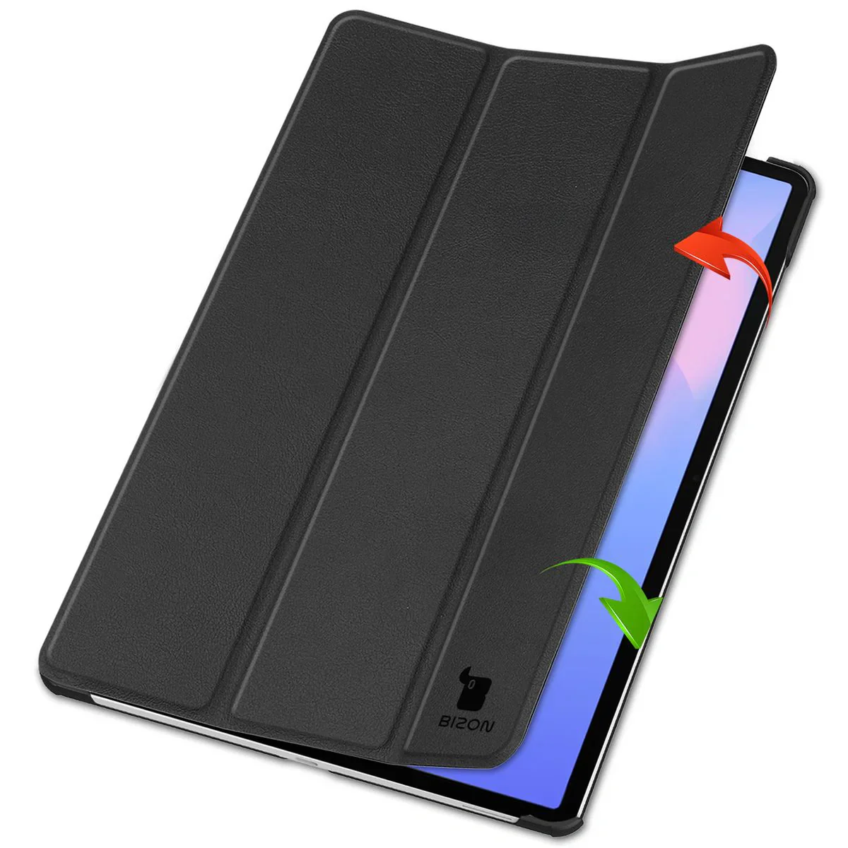 Schutzhülle für Galaxy Tab S10 FE Plus, Bizon Case Tab Croc, Schwarz - Image 6