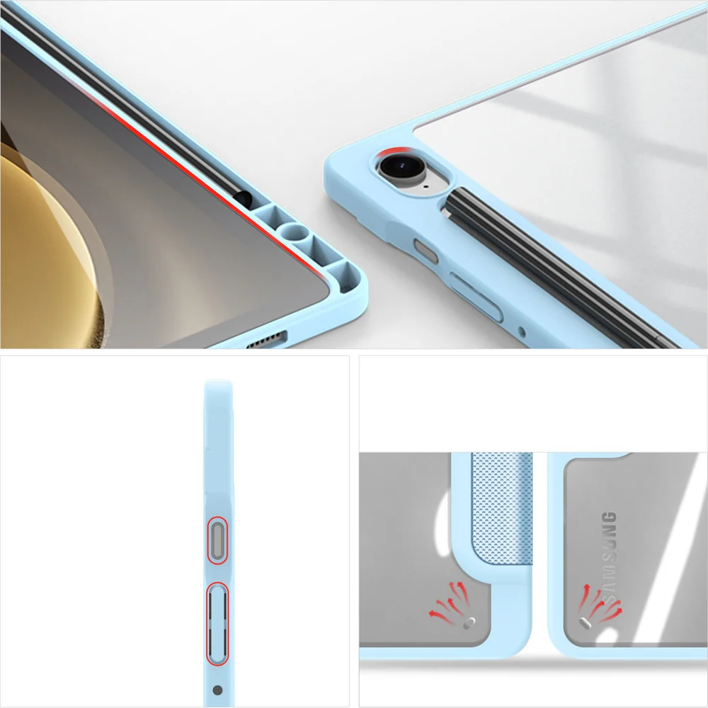 Schutzhülle für Galaxy Tab S10 FE / S9 FE / S9, Dux Ducis Toby, Blau - Image 5