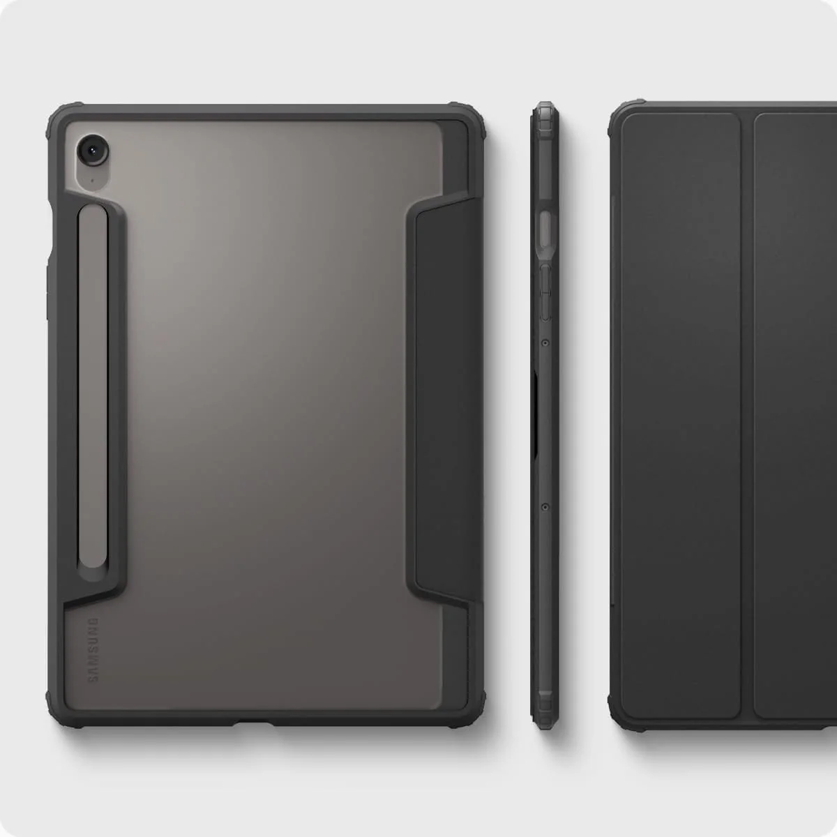 Schutzhülle für Galaxy Tab S10 FE / S9, Spigen Ultra Hybrid Pro, Schwarz und Transparent - Image 11