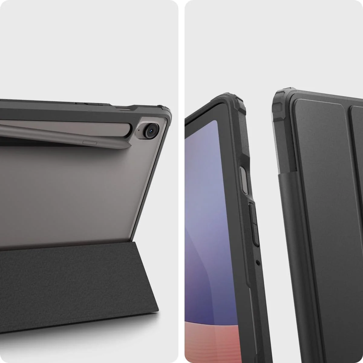 Schutzhülle für Galaxy Tab S10 FE / S9, Spigen Ultra Hybrid Pro, Schwarz und Transparent - Image 12