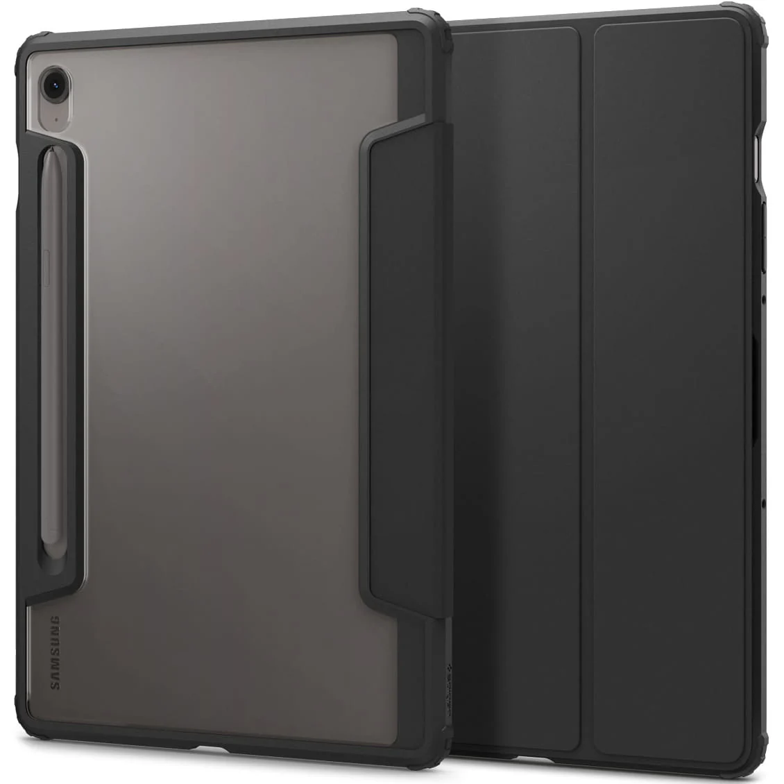 Schutzhülle für Galaxy Tab S10 FE / S9, Spigen Ultra Hybrid Pro, Schwarz und Transparent - Image 2