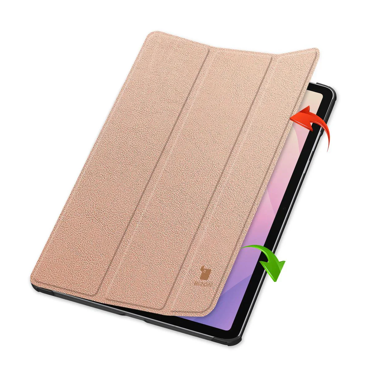 Schutzhülle für Galaxy Tab S11, Bizon Case Tab Croc, Rosegold - Image 6