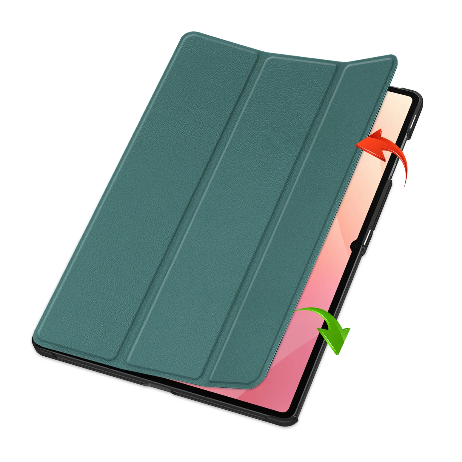 Schutzhülle für Galaxy Tab S11 Ultra, Bizon Case Tab Croc, Dunkelgrün - Image 6