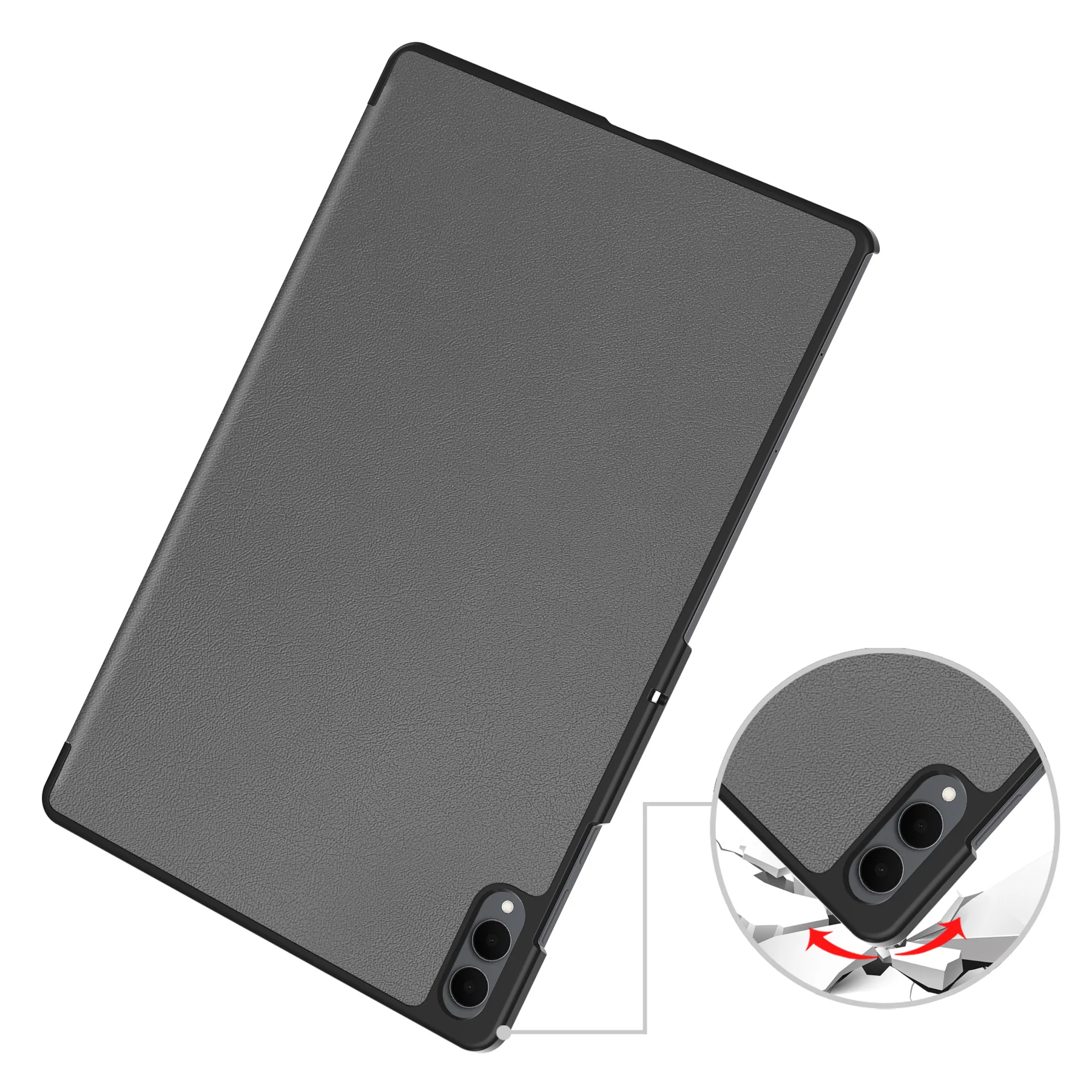 Schutzhülle für Galaxy Tab S11 Ultra, Bizon Case Tab Croc, Grau - Image 3
