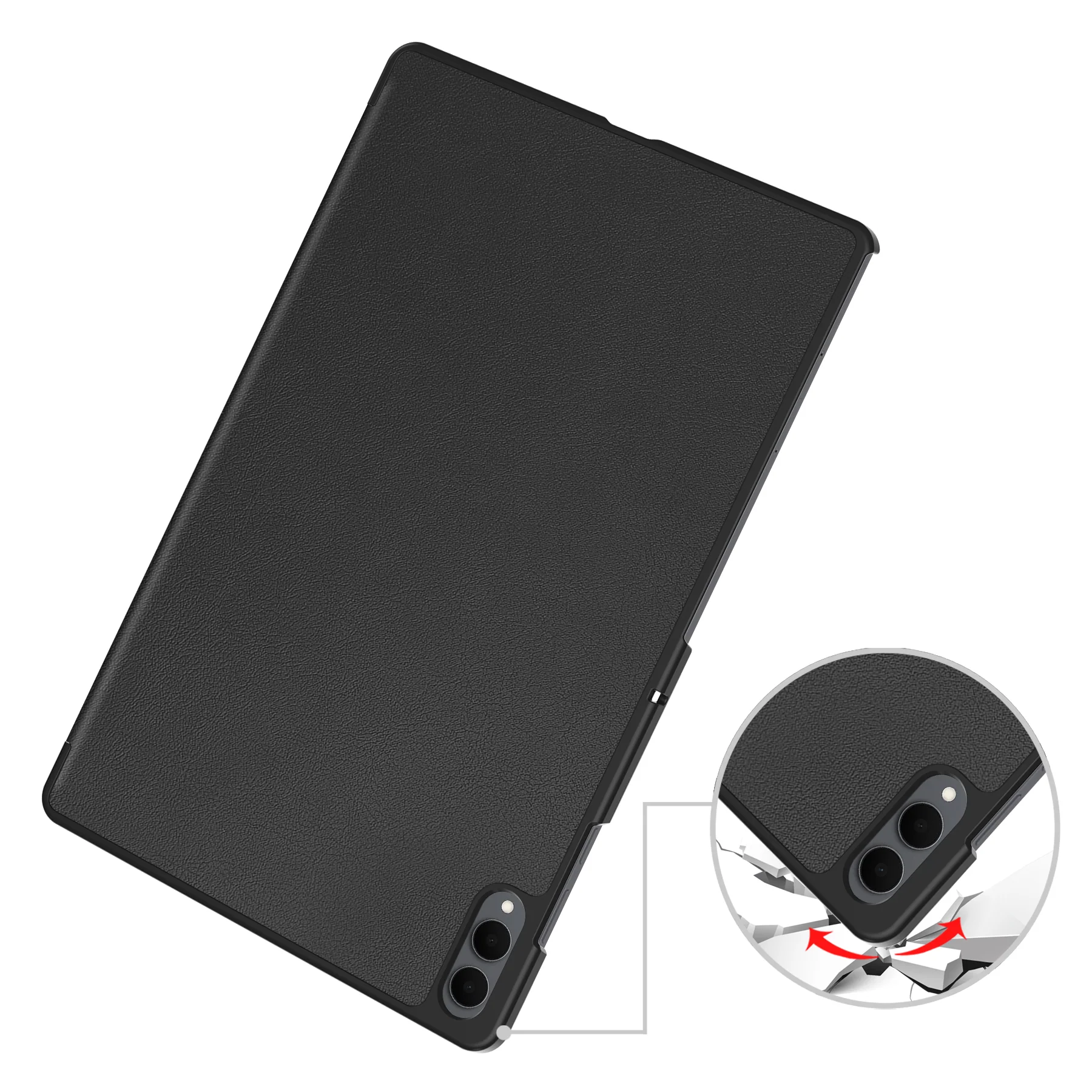Schutzhülle für Galaxy Tab S11 Ultra, Bizon Case Tab Croc, Schwarz - Image 3
