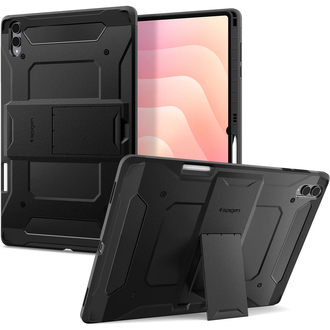 Schutzhülle für Galaxy Tab S11 Ultra, Spigen Tough Armor Pro, Schwarz
