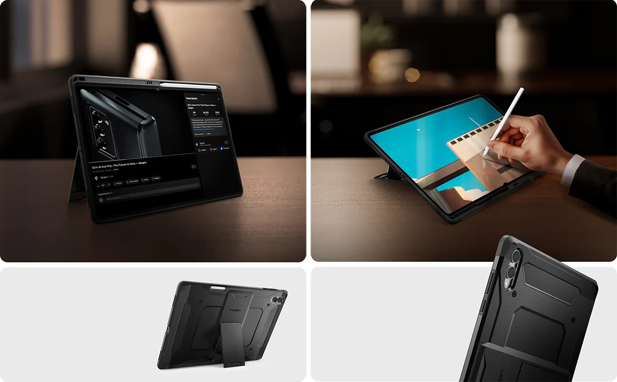 Schutzhülle für Galaxy Tab S11 Ultra, Spigen Tough Armor Pro, Schwarz - Image 13