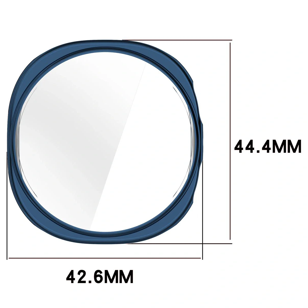Schutzhülle für Galaxy Watch 8 40 mm, Bizon Case Watch Felipe, Blau - Image 2