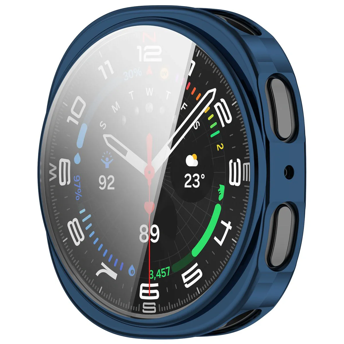 Schutzhülle für Galaxy Watch 8 40 mm, Bizon Case Watch Felipe, Blau - Image 8