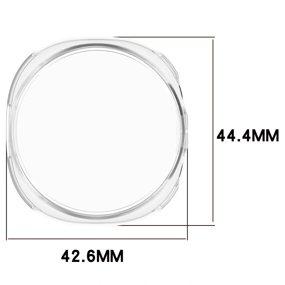 Schutzhülle für Galaxy Watch 8 40 mm, Bizon Case Watch Felipe, Transparent - Image 2