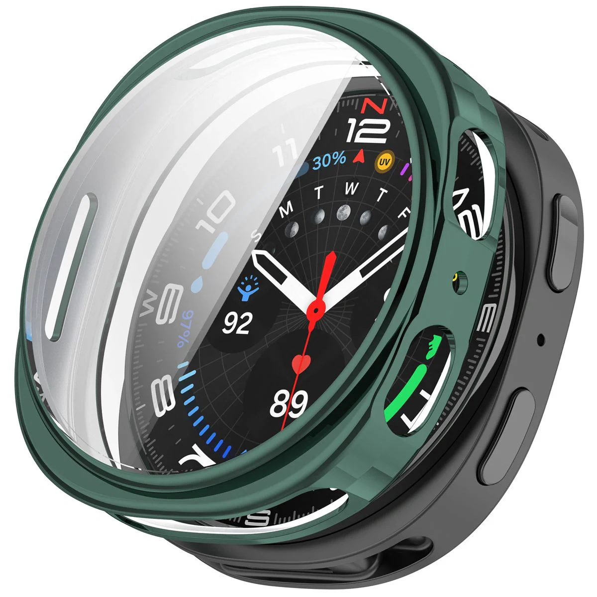 Schutzhülle für Galaxy Watch 8 44 mm, Bizon Case Watch Felipe, Grün - Image 7