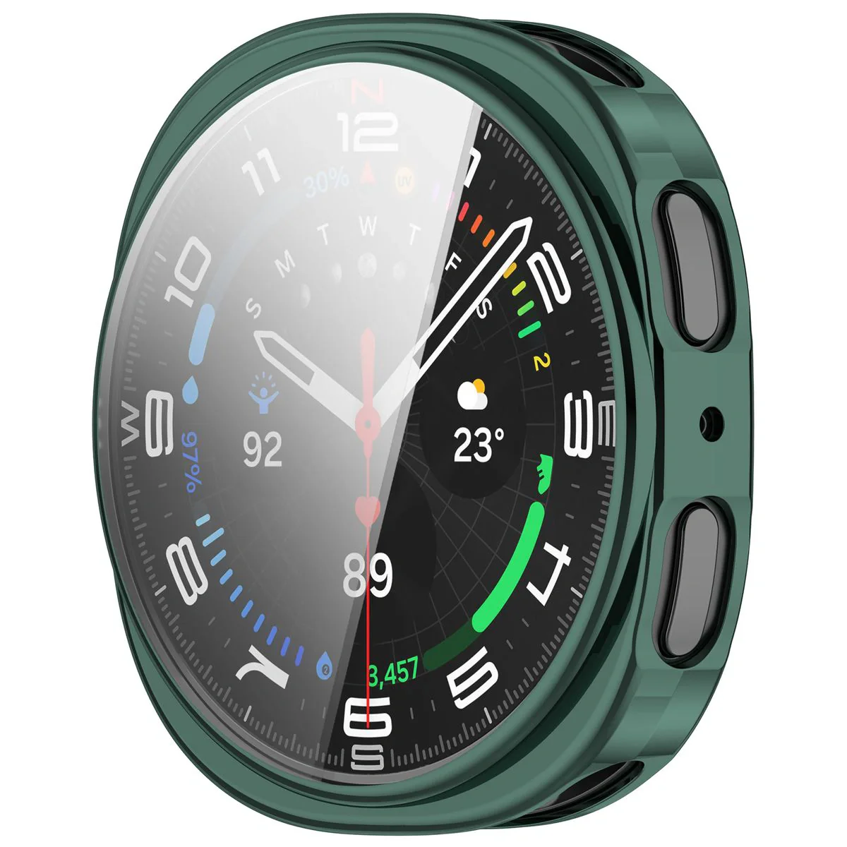 Schutzhülle für Galaxy Watch 8 44 mm, Bizon Case Watch Felipe, Grün - Image 8
