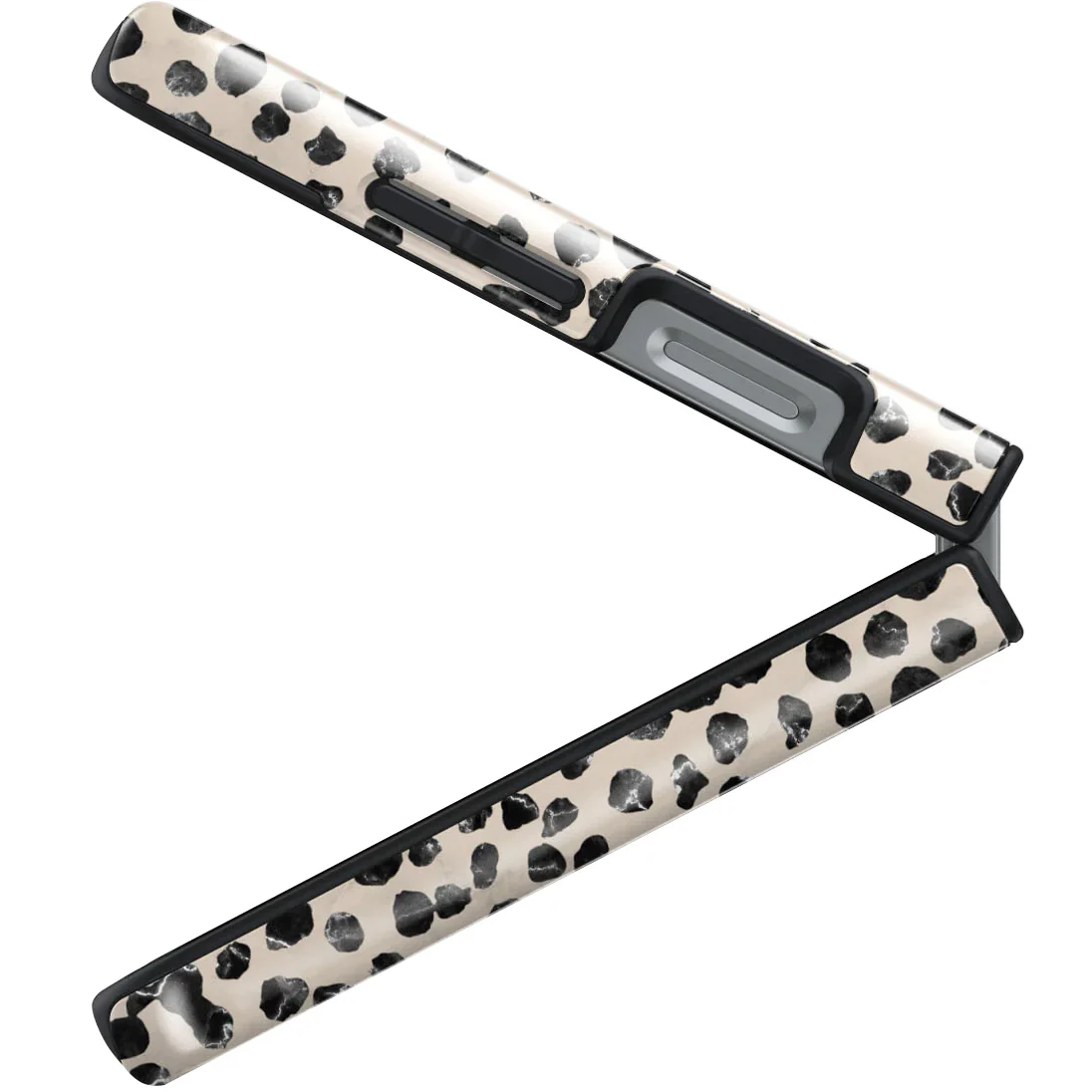 Handyhülle für Galaxy Z Flip7 FE / Z Flip6, Burga Almond Latte Tough, Beige mit schwarzen Punkten - Image 11