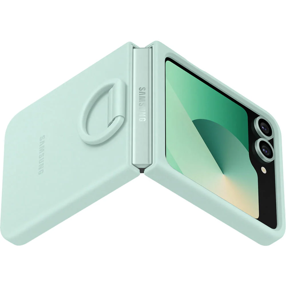 Handyhülle für Galaxy Z Flip7 FE / Z Flip6, Samsung Silicone Case Ring, Grün - Image 4