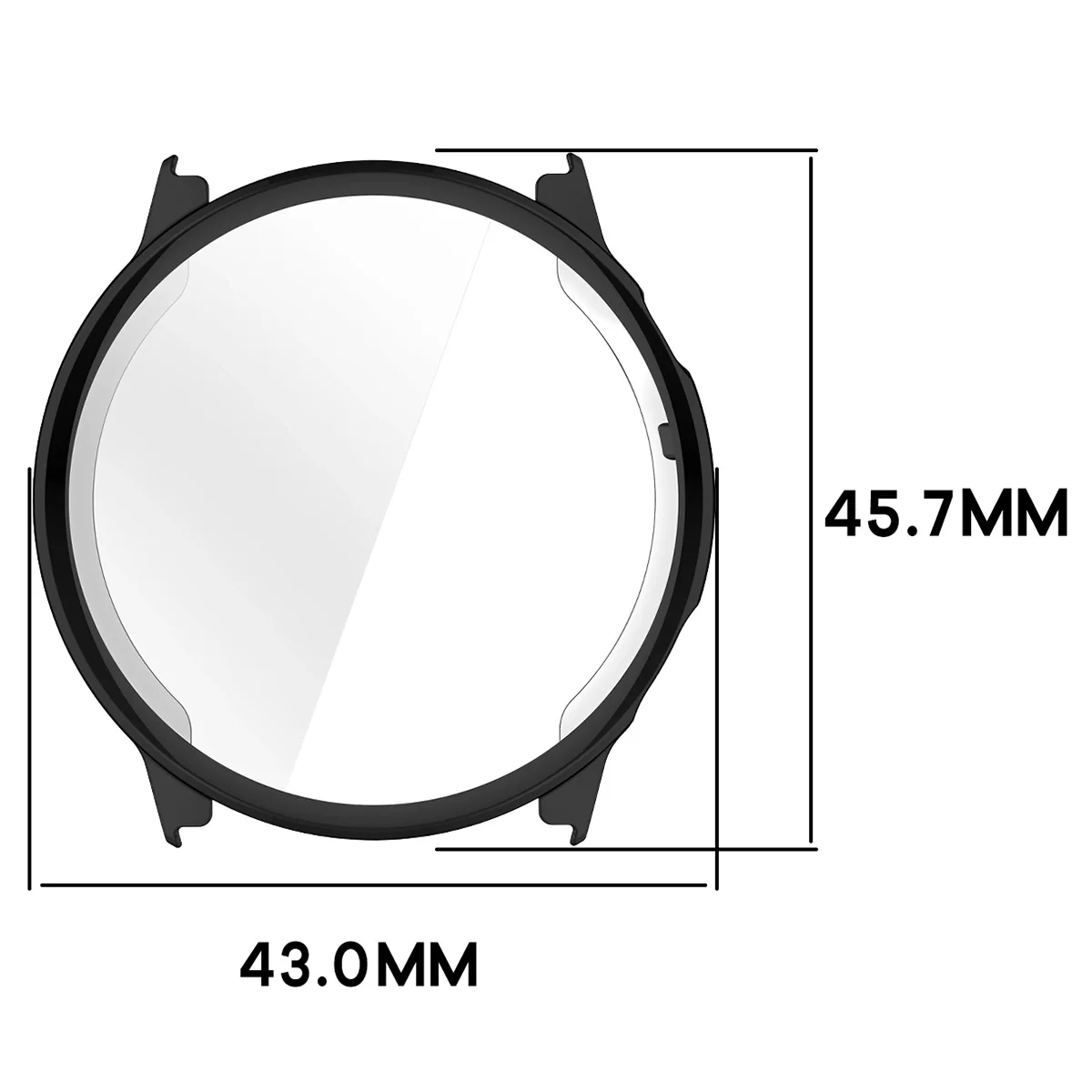 Schutzhülle für Garmin Venu 4 41 mm, Bizon Case Watch Felipe, Schwarz - Image 2