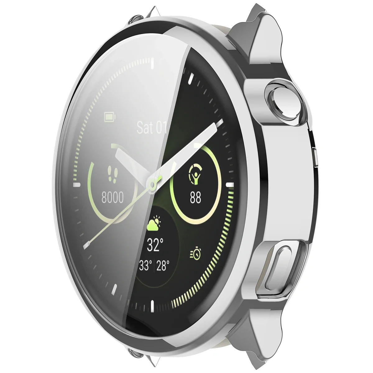 Schutzhülle für Garmin Venu 4 45 mm, Bizon Case Watch Felipe, Silbern - Image 8