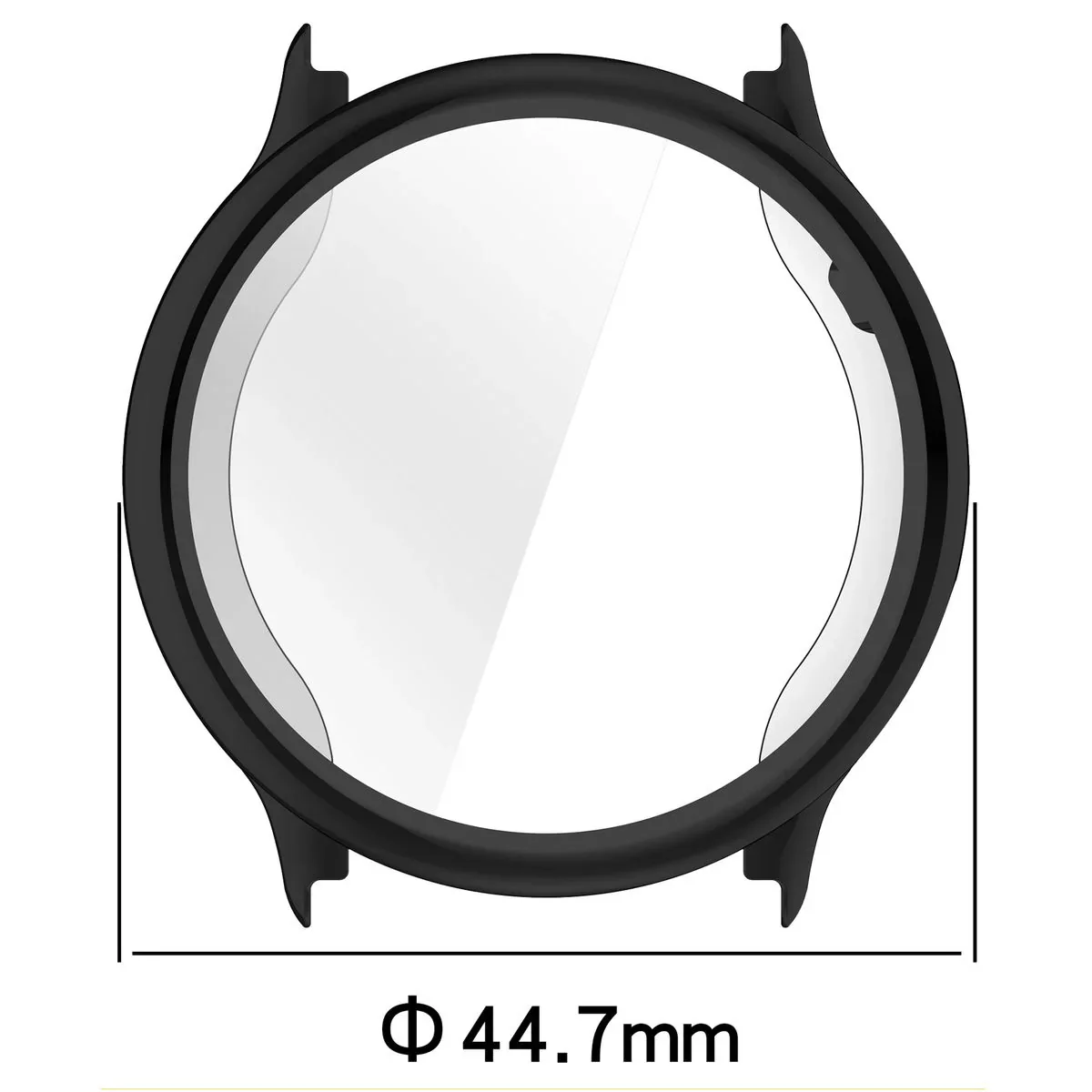 Schutzhülle für Garmin Vivoactive 6, Bizon Case Watch Felipe, Schwarz - Image 2
