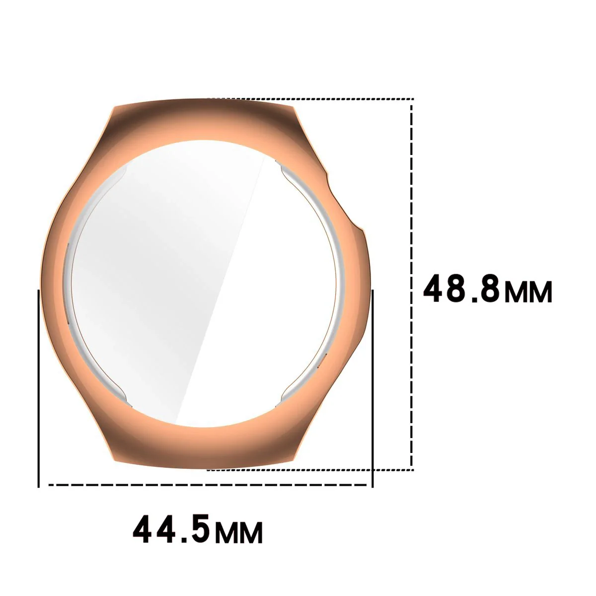 Schutzhülle für Huawei Watch 5 42mm, Bizon Case Watch Felipe, Rosegold - Image 2