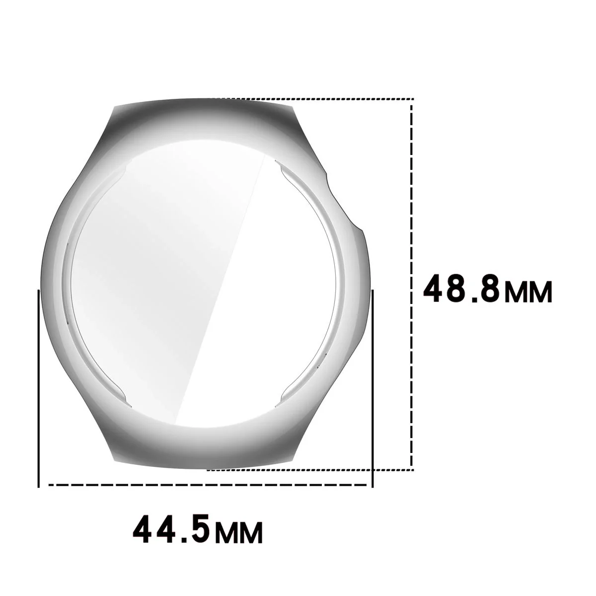 Schutzhülle für Huawei Watch 5 42mm, Bizon Case Watch Felipe, Silber - Image 2