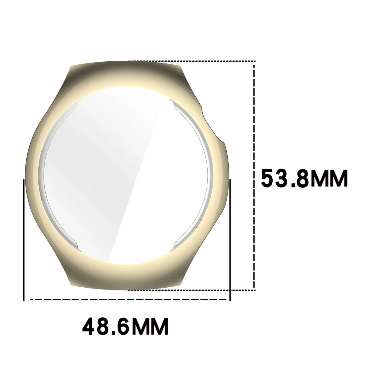 Schutzhülle für Huawei Watch 5 46mm, Bizon Case Watch Felipe, Gold - Image 2