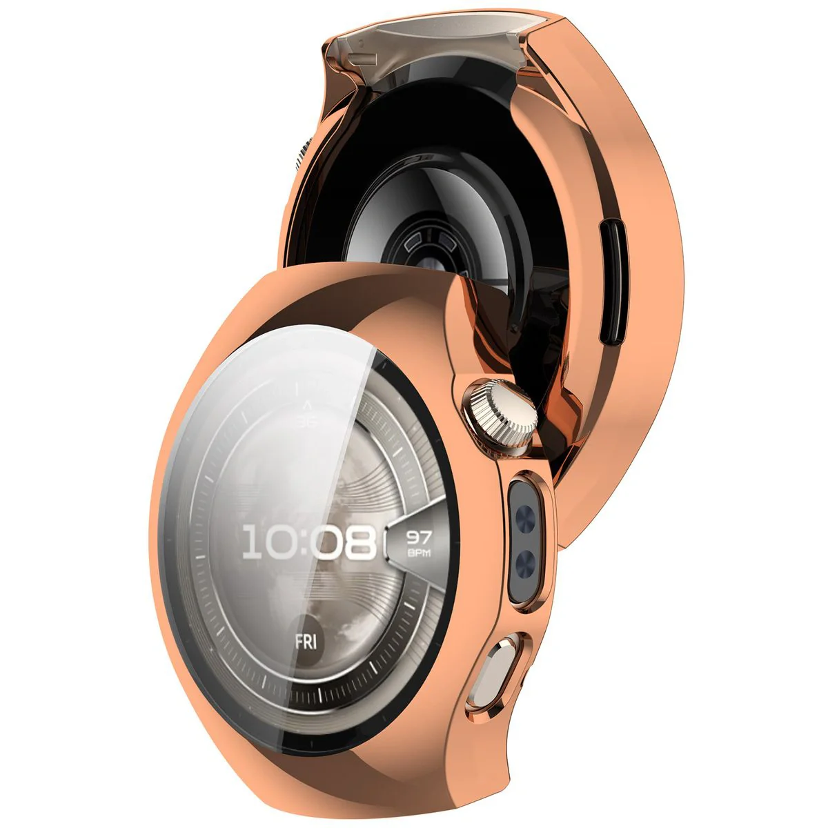 Schutzhülle für Huawei Watch 5 46mm, Bizon Case Watch Felipe, Rosegold
