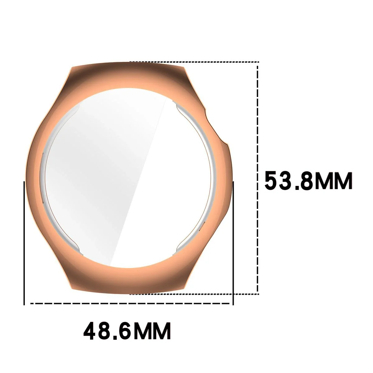 Schutzhülle für Huawei Watch 5 46mm, Bizon Case Watch Felipe, Rosegold - Image 2