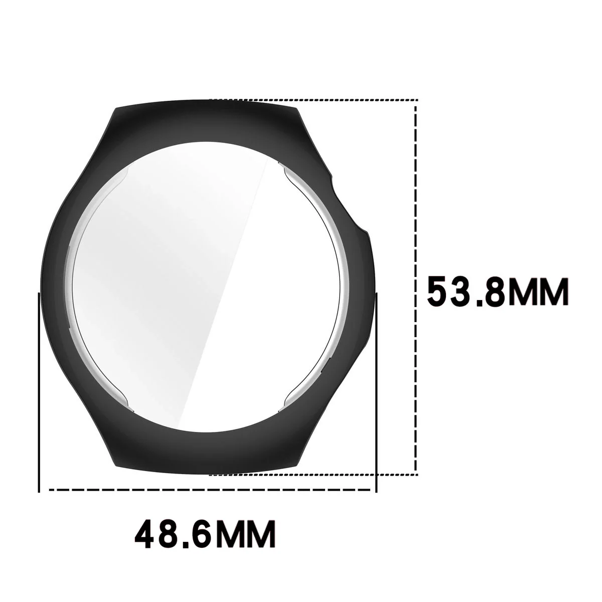 Schutzhülle für Huawei Watch 5 46mm, Bizon Case Watch Felipe, Schwarz - Image 2