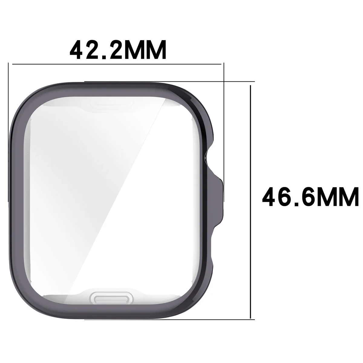 Schutzhülle für Huawei Watch Fit 4 Pro, Bizon Case Watch Felipe, Grau - Image 2