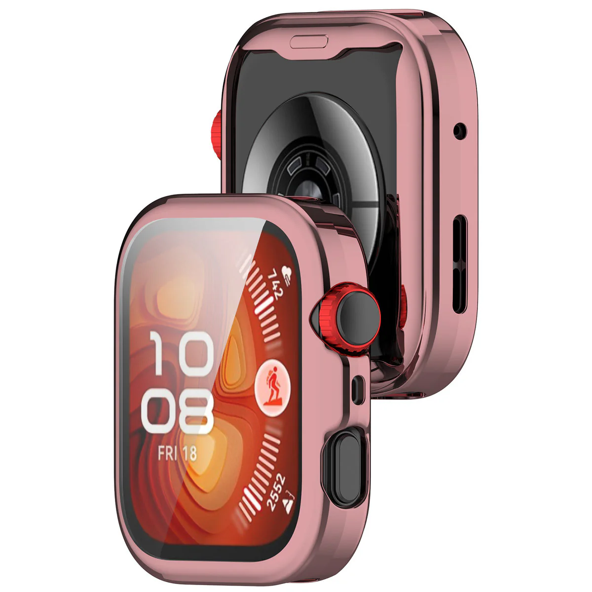 Schutzhülle für Huawei Watch Fit 4 Pro, Bizon Case Watch Felipe, Rosa