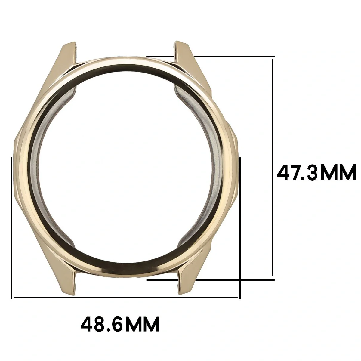 Schutzhülle für Huawei Watch GT6 46 mm, Bizon Case Watch Felipe, Golden - Image 2