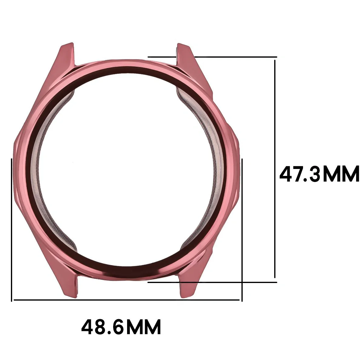 Schutzhülle für Huawei Watch GT6 46 mm, Bizon Case Watch Felipe, Rosa - Image 3