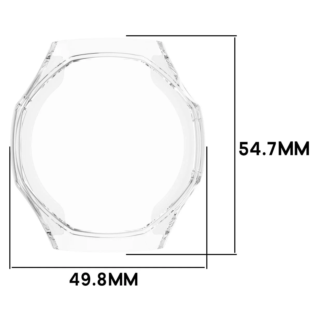 Schutzhülle für Huawei Watch GT6 Pro 46 mm, Bizon Case Watch Felipe, Transparent - Image 2