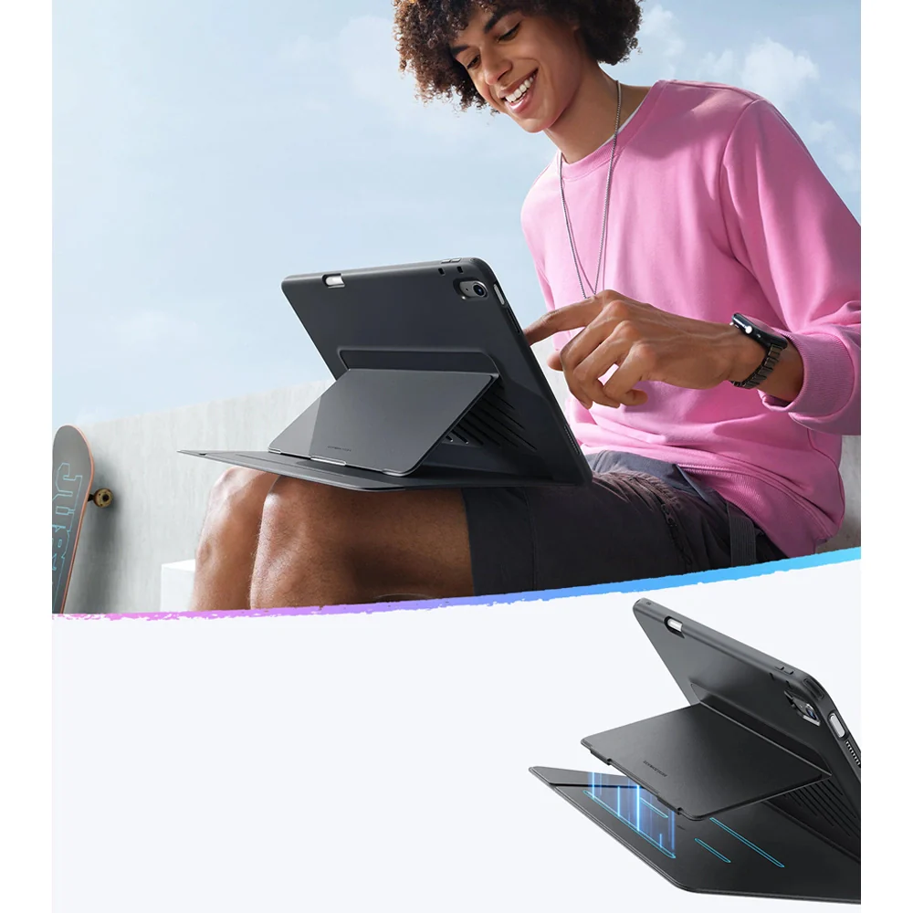 Schutzhülle für iPad 11 / 10 gen. 2025 / 2022, ESR Flip Hybrid, Schwarz - Image 4