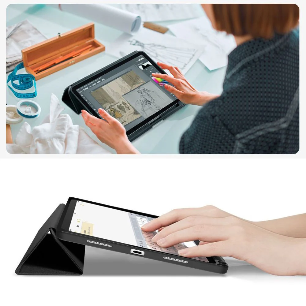 Schutzhülle für iPad 11 / 10 gen. 2025 / 2022, Tech-Protect SC Pen Canvas, Schwarz - Image 10