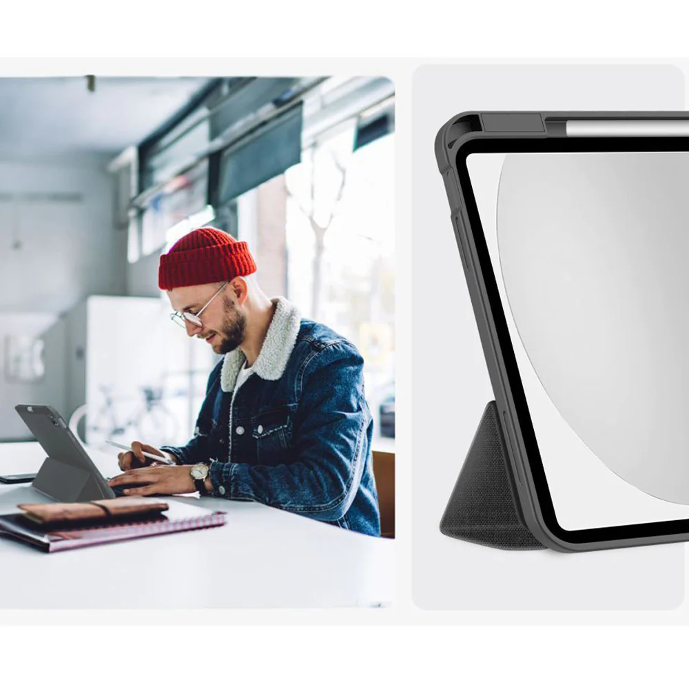 Schutzhülle für iPad 11 / 10 gen. 2025 / 2022, Tech-Protect SC Pen Canvas, Schwarz-Grau - Image 10