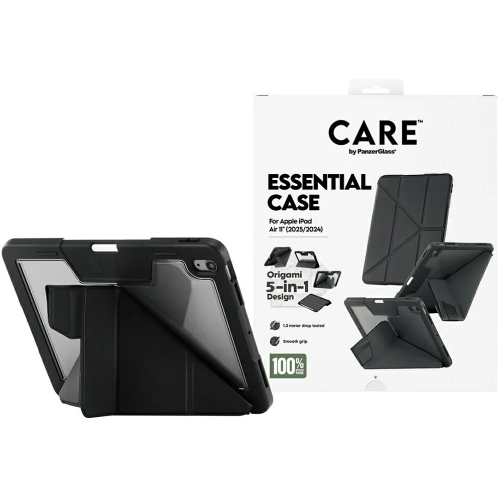 Schutzhülle für iPad Air 11" M4/M3/M2, CARE by PanzerGlass TPU Essential Case, Schwarz-Transparent - Image 2