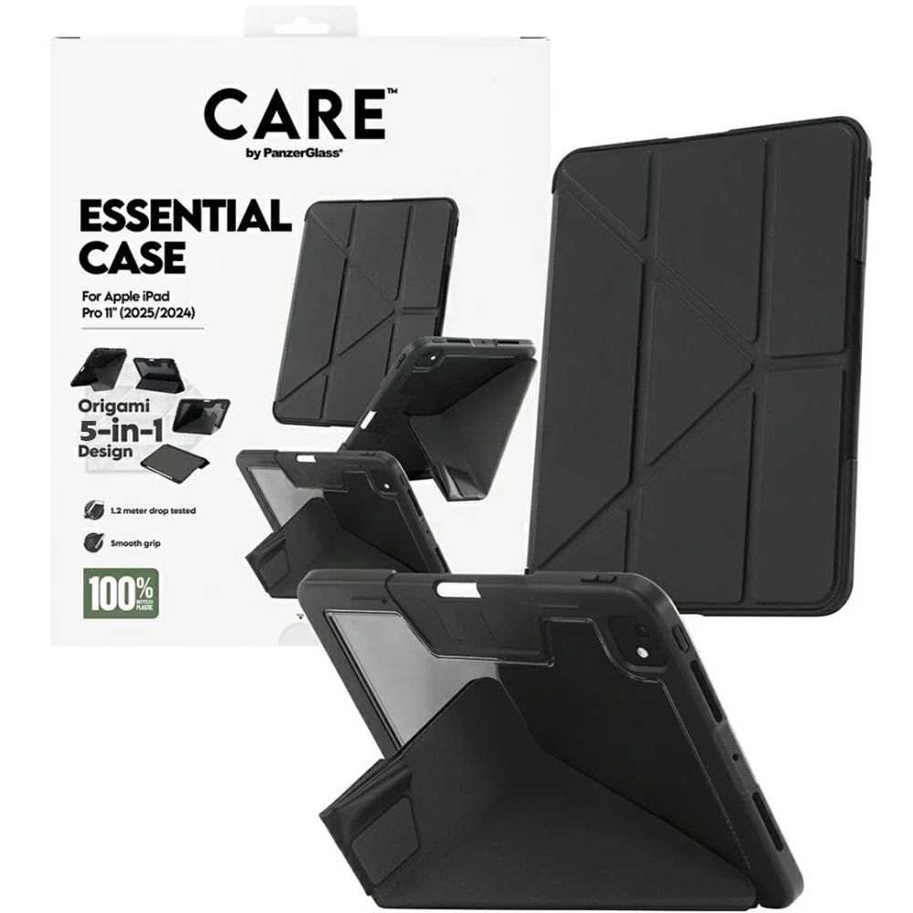 Schutzhülle für iPad Pro 11" 2025 / 2024, CARE by PanzerGlass TPU Essential Case, Schwarz-Transparent - Image 4