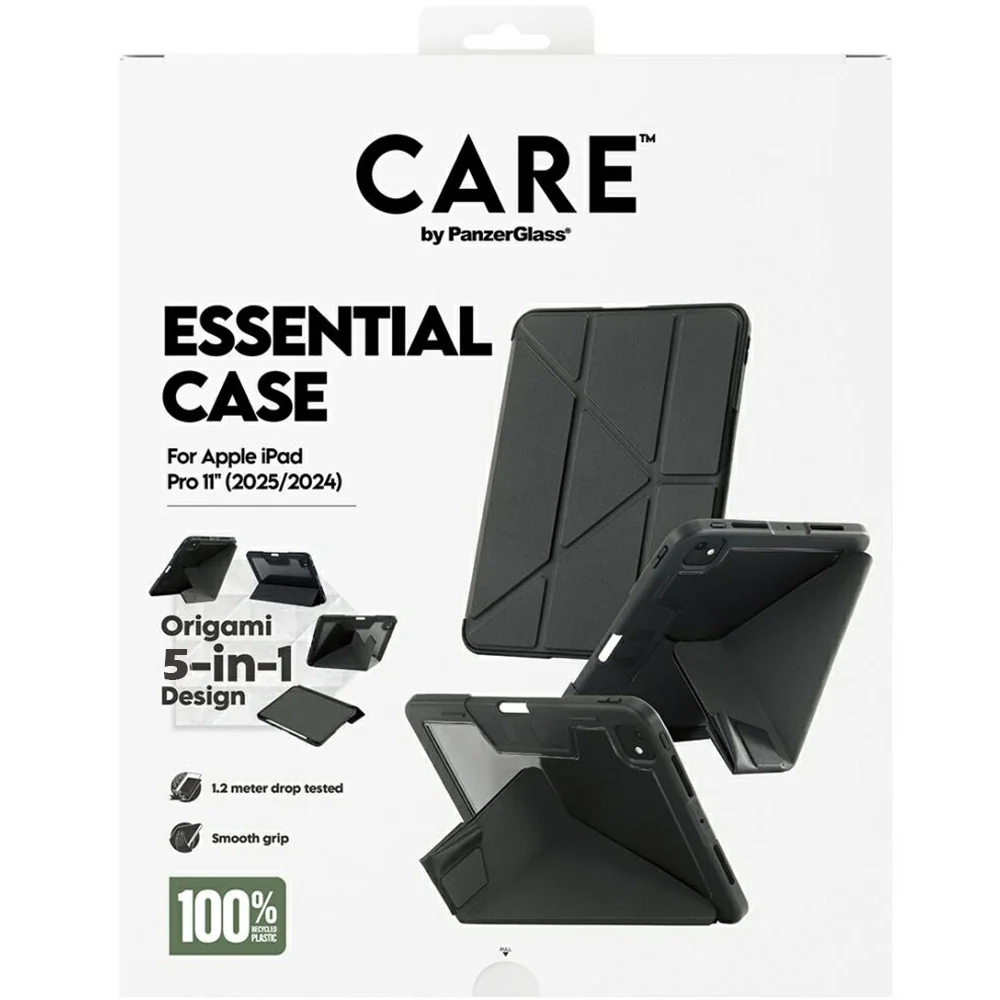 Schutzhülle für iPad Pro 11" 2025 / 2024, CARE by PanzerGlass TPU Essential Case, Schwarz-Transparent - Image 5