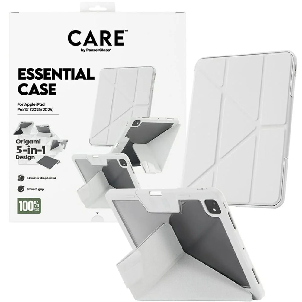 Schutzhülle für iPad Pro 13" 2025 / 2024, CARE by PanzerGlass TPU Essential Case, Hellgrau-Transparent - Image 4