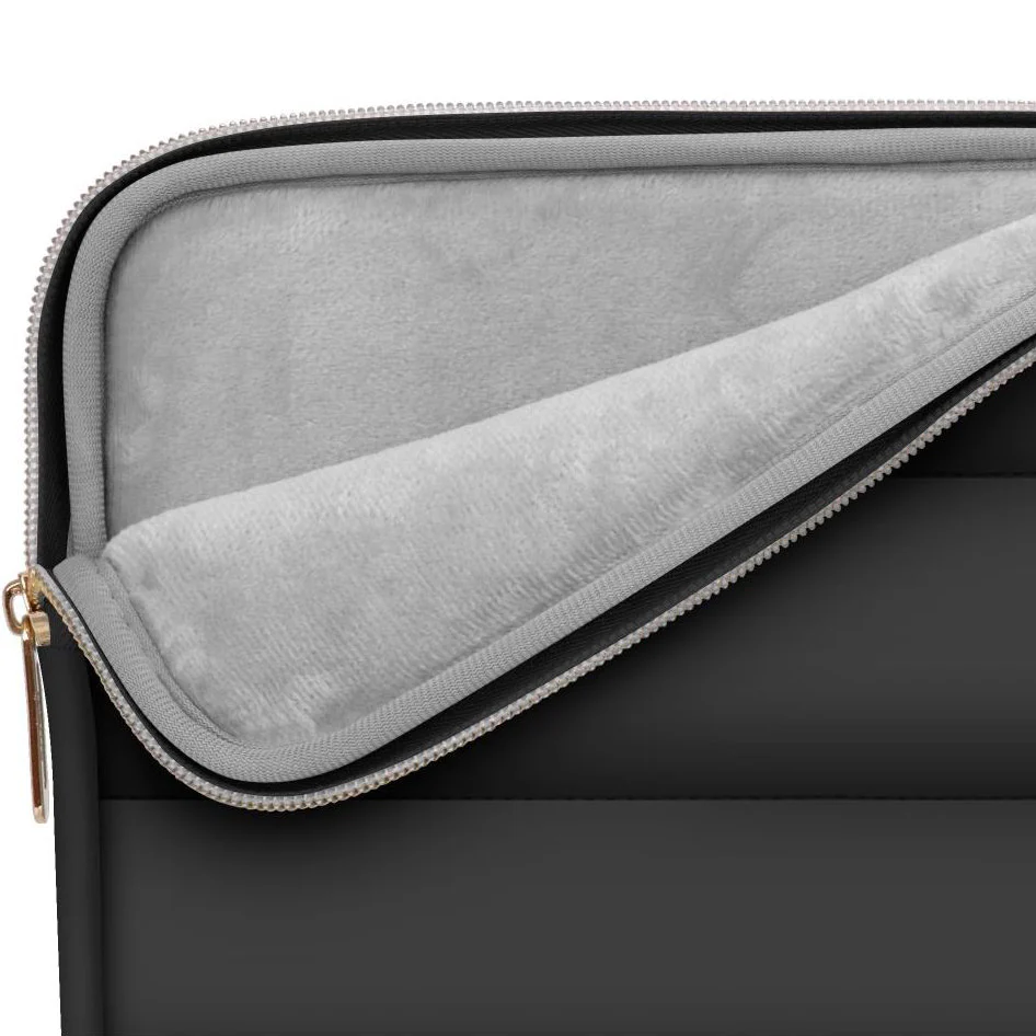 Schutzhülle für Laptop 15" - 16" + kleine Zubehörtasche, Tech-Protect Puffy, Schwarz - Image 4