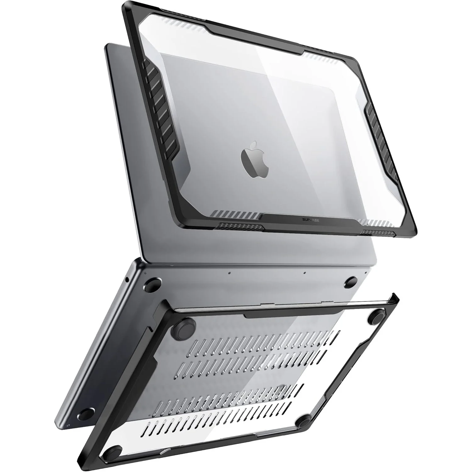 Schutzhülle für MacBook Air 13.6" M4 / M3 / M2, Supcase Unicorn Beetle UB, Schwarz/Transparent - Image 2