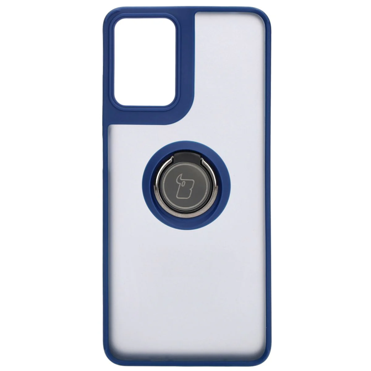 Handyhülle mit Fingergriff für Motorola Moto G04 / G24 / G24 Power, Bizon Case Hybrid Ring, getönt mit dunkelblauem Rahmen - Image 2