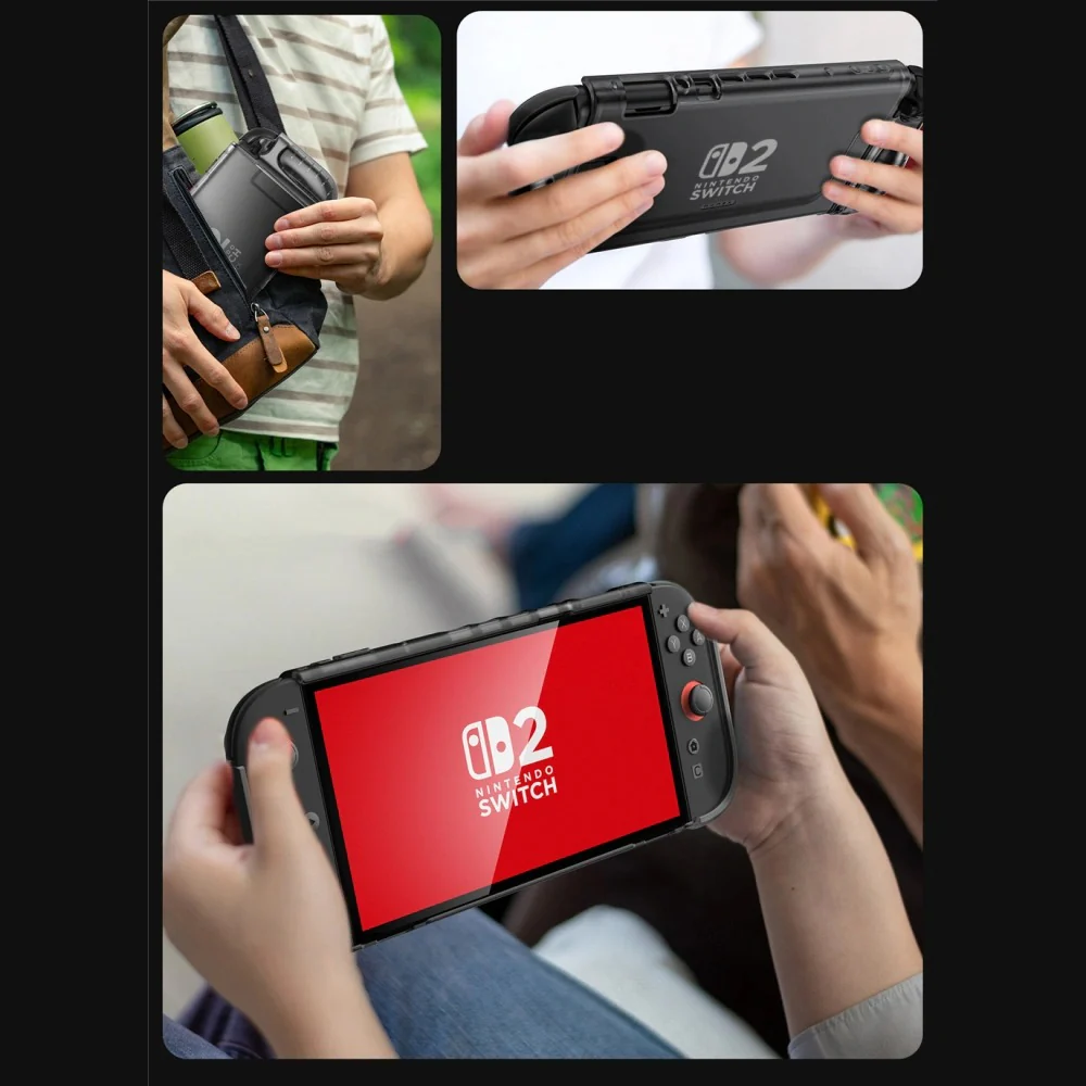 Schutzhülle für Nintendo Switch 2, Supcase Crystal, Matt Rauchfarben - Image 7