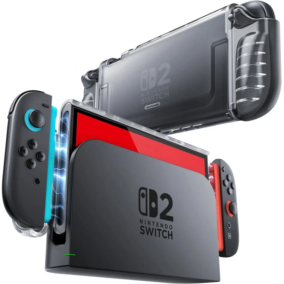 Schutzhülle für Nintendo Switch 2, Supcase Crystal, Matt Transparent - Image 2