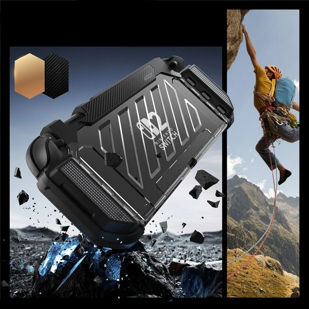 Schutzhülle für Nintendo Switch 2, Supcase UB Pro, Transparent-Schwarz - Image 5
