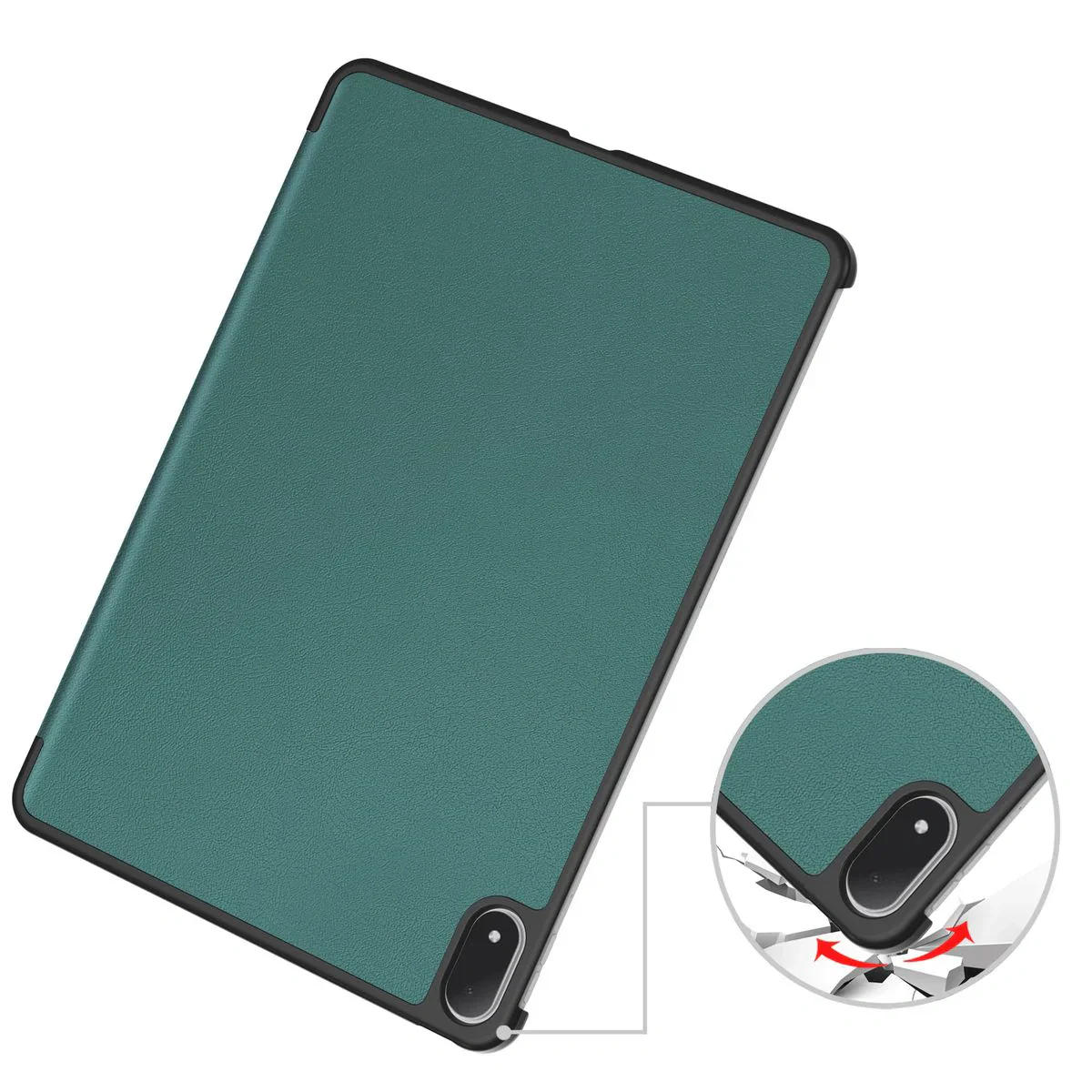 Schutzhülle für OnePlus Pad 3 / 2 Pro / OPPO Pad 4 Pro, Bizon Case Tab Croc, Dunkelgrün - Image 3