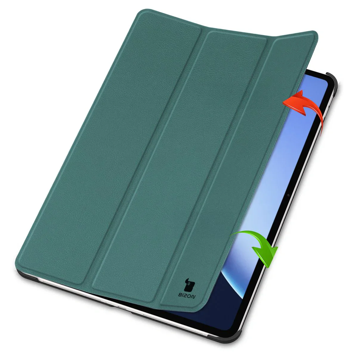 Schutzhülle für OnePlus Pad 3 / 2 Pro / OPPO Pad 4 Pro, Bizon Case Tab Croc, Dunkelgrün - Image 6