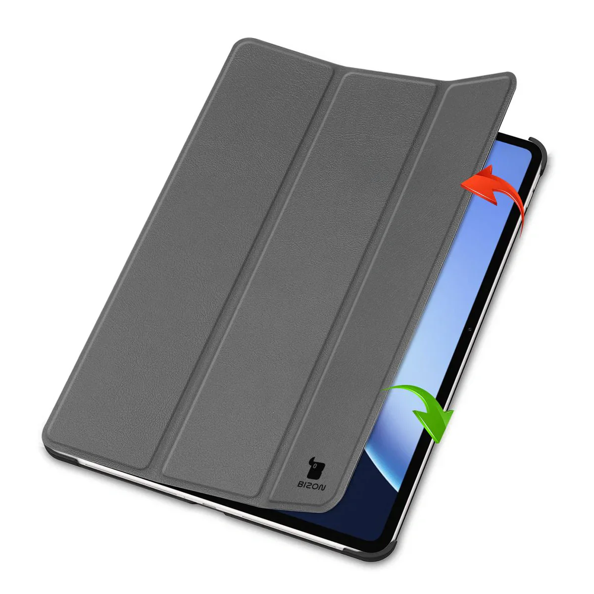 Schutzhülle für OnePlus Pad 3 / 2 Pro / OPPO Pad 4 Pro, Bizon Case Tab Croc, Grau - Image 6