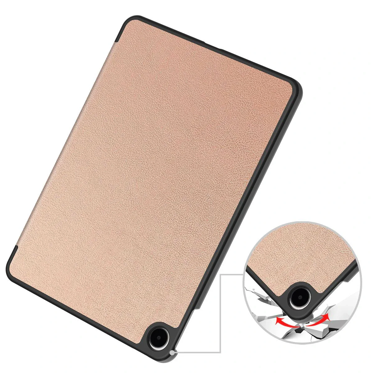 Schutzhülle für OnePlus Pad Go 2 / Oppo Pad Air5, Bizon Case Tab Croc, Rosegold - Image 3