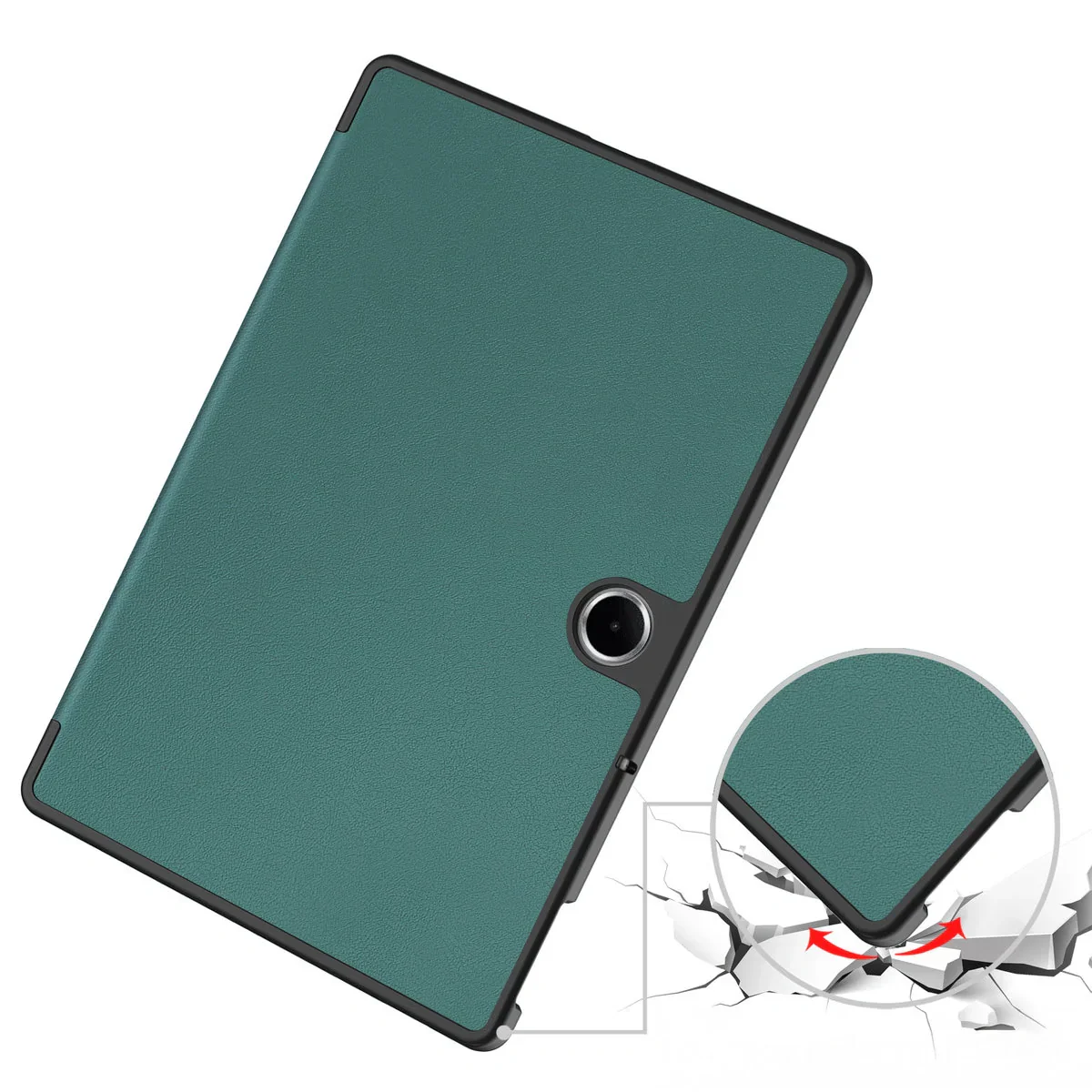 Schutzhülle für OnePlus Pad Lite / Oppo Pad SE, Bizon Case Tab Croc, Dunkelgrün - Image 3
